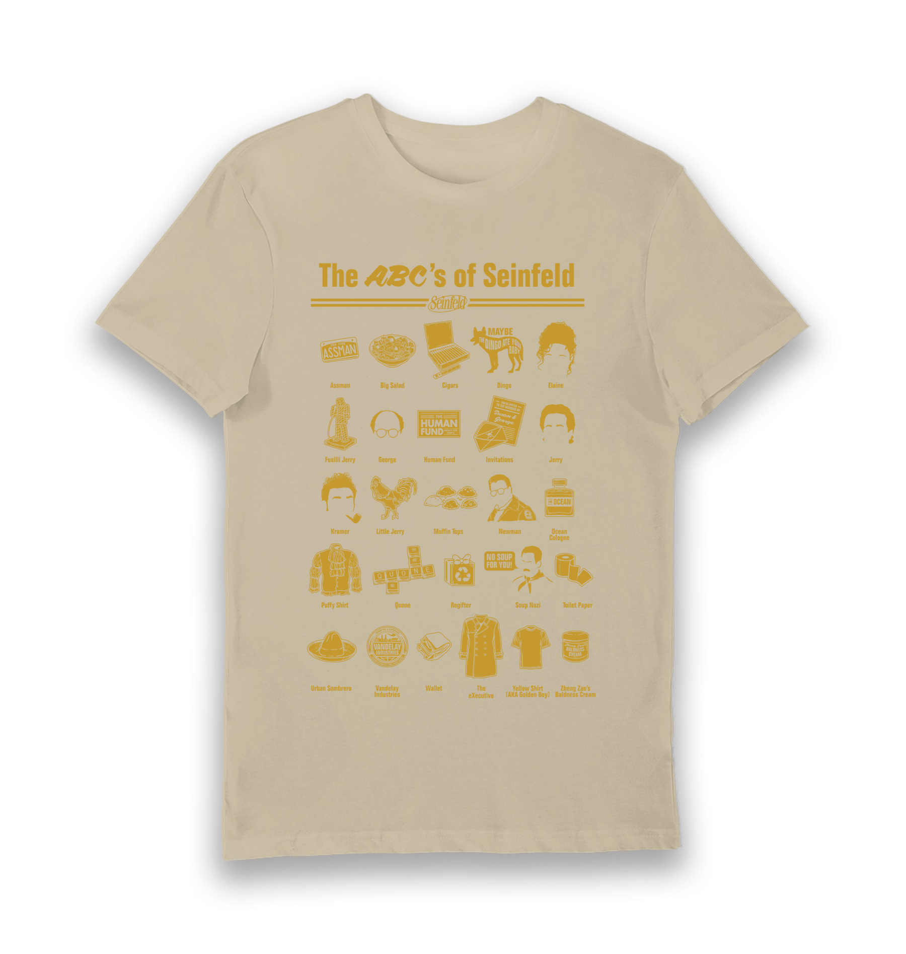 Sand Printed T-shirt Front