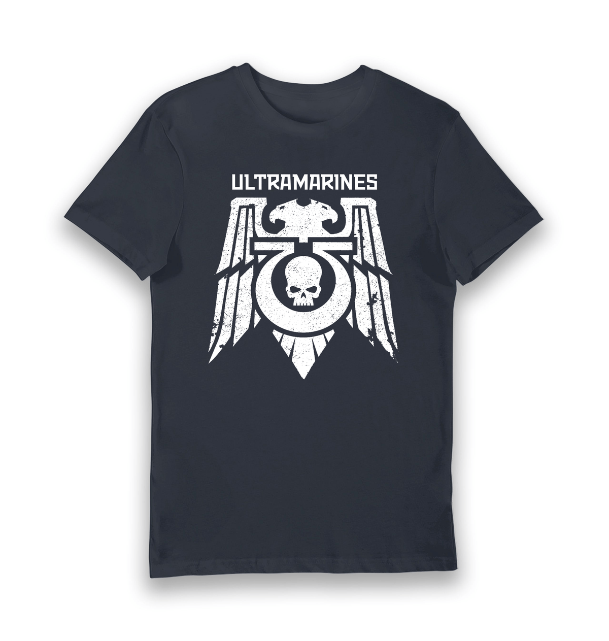 Navy Printed T-shirt Front