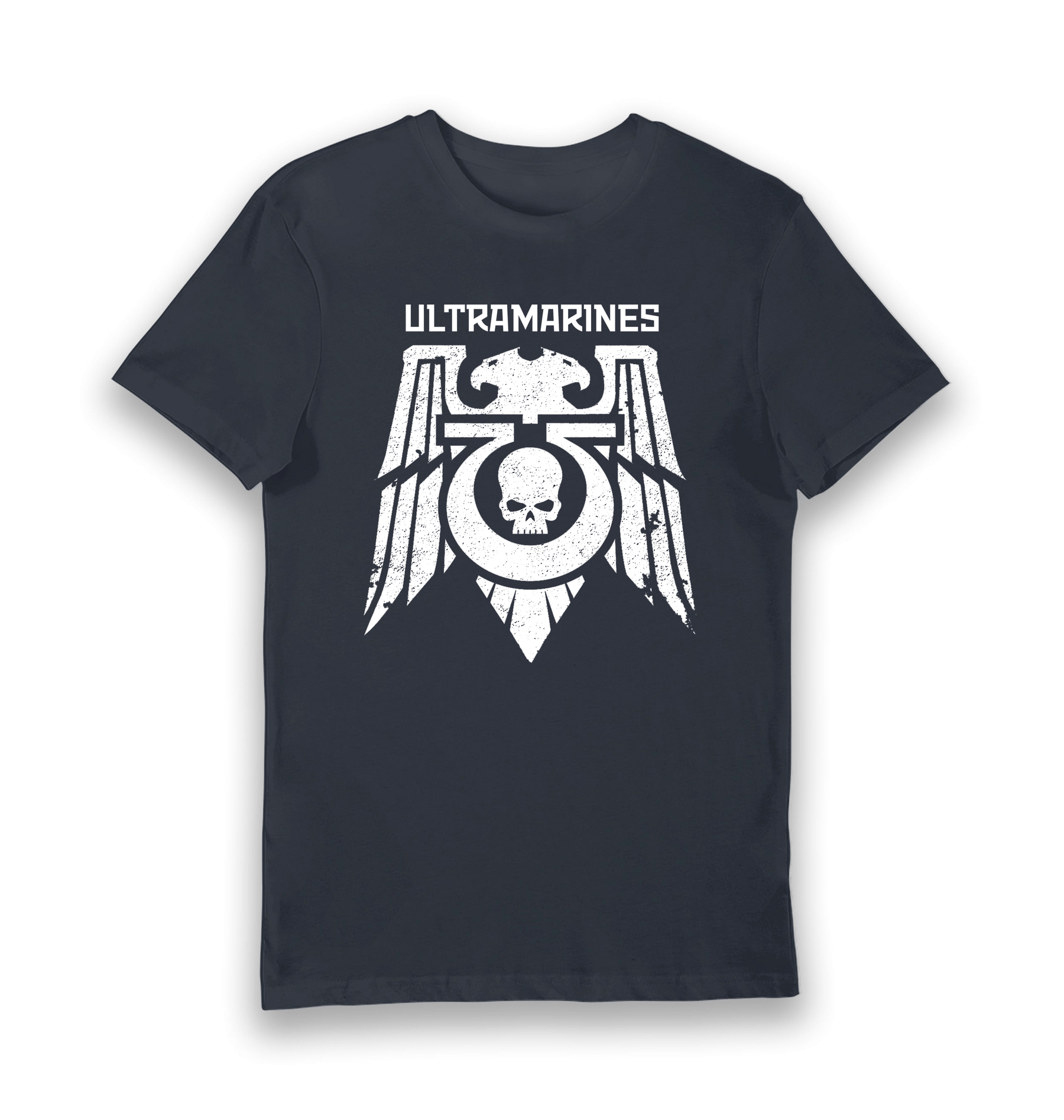 Navy Printed T-shirt Front