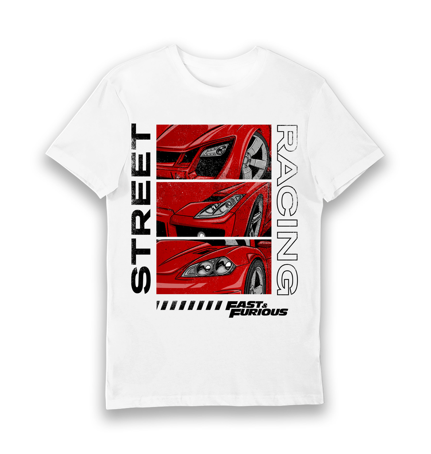 White Printed T-shirt Front
