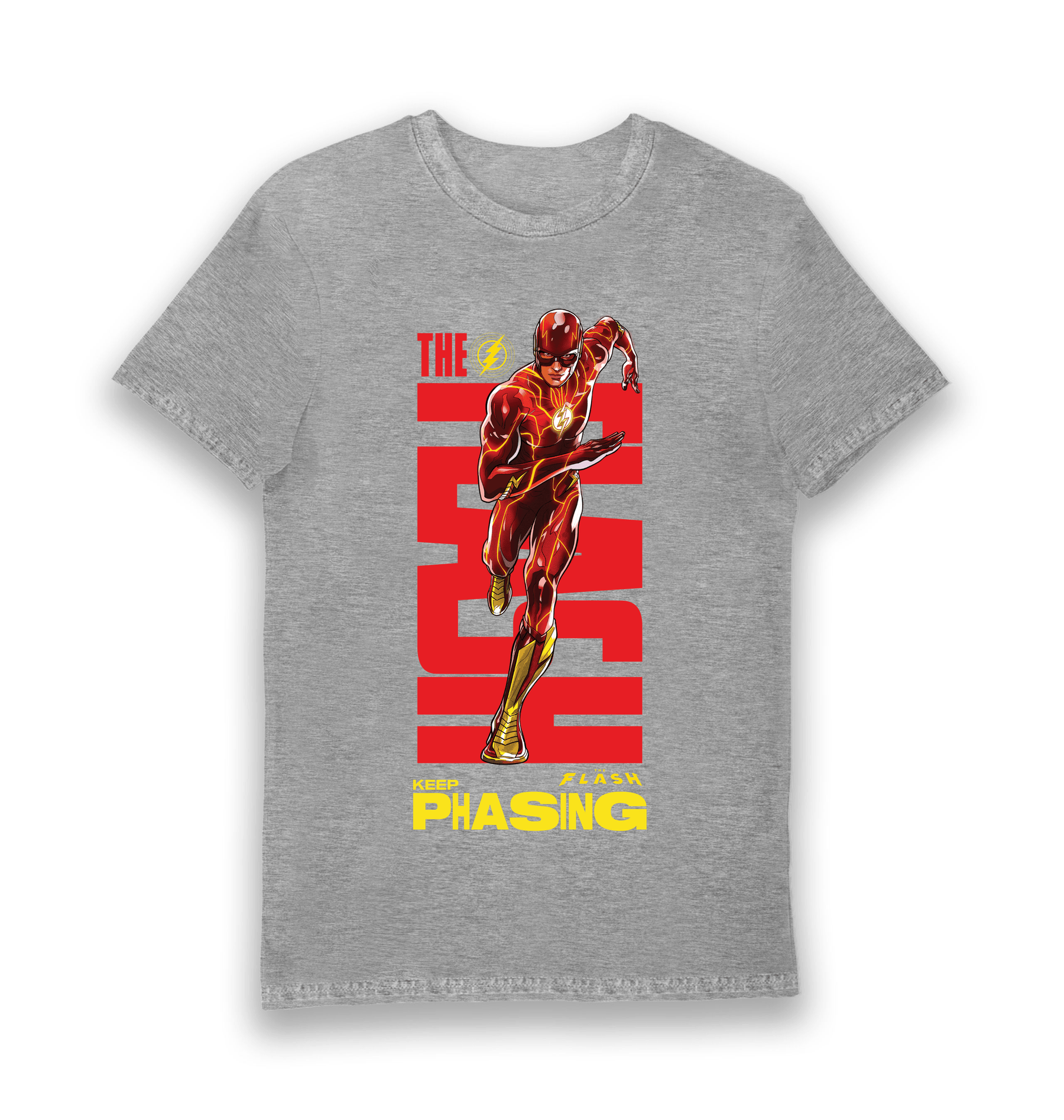 Sports Grey Printed T-shirt Front