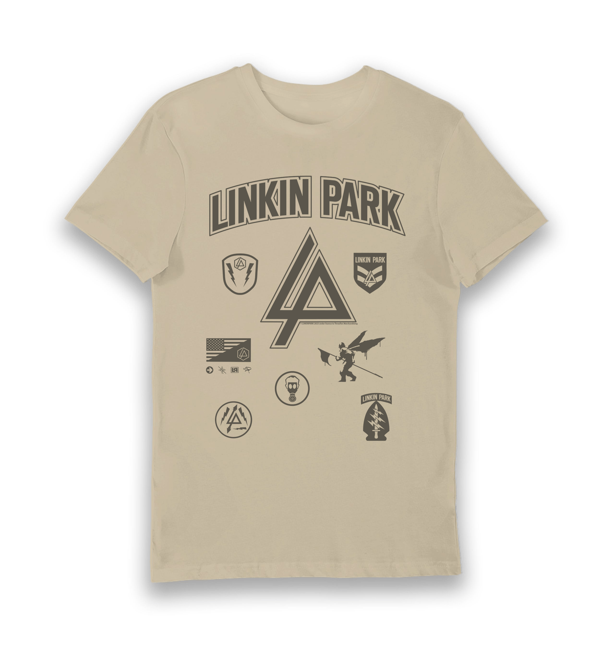 Sand Printed T-shirt Front