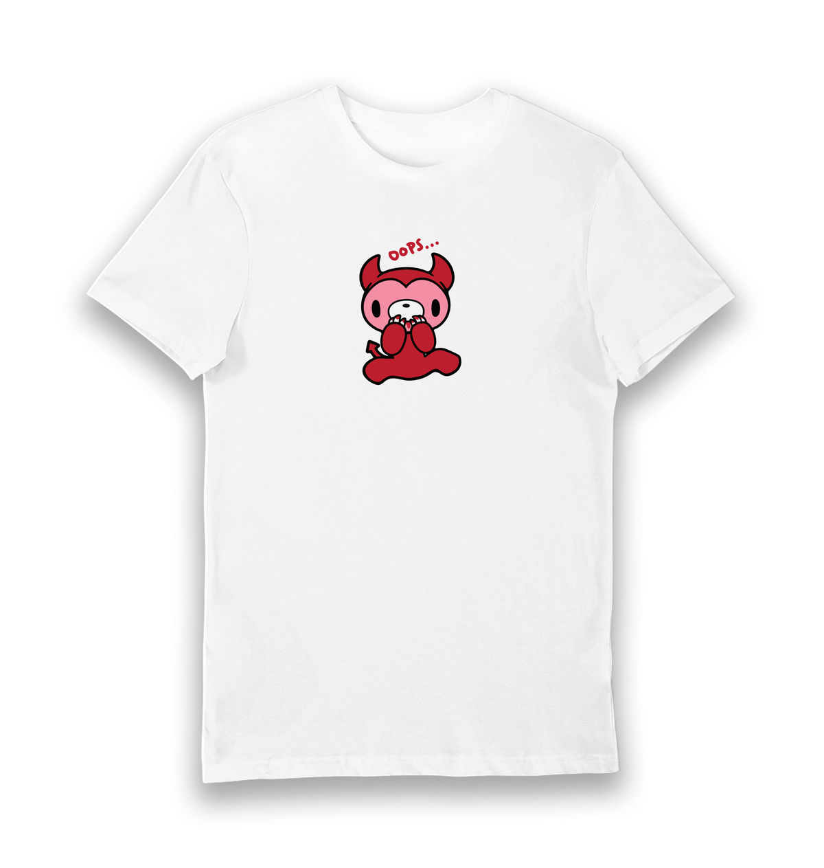 White Printed T-shirt Front