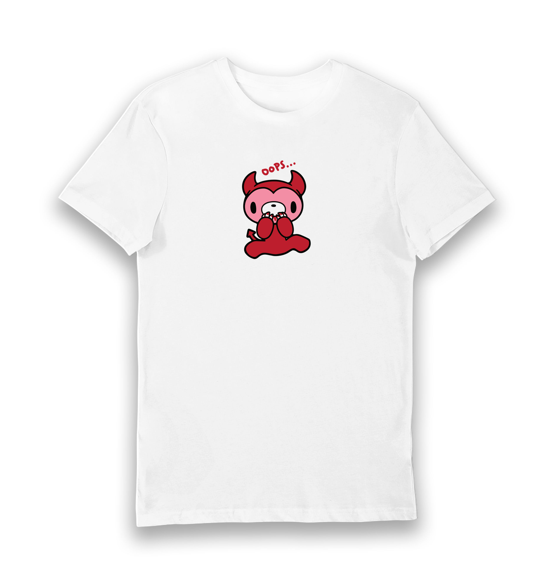 White Printed T-shirt Front