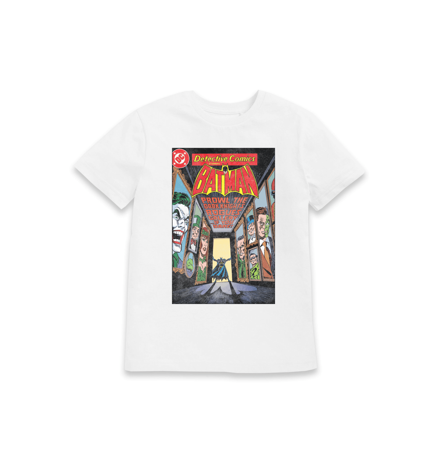 White Printed Kids T-Shirt Front