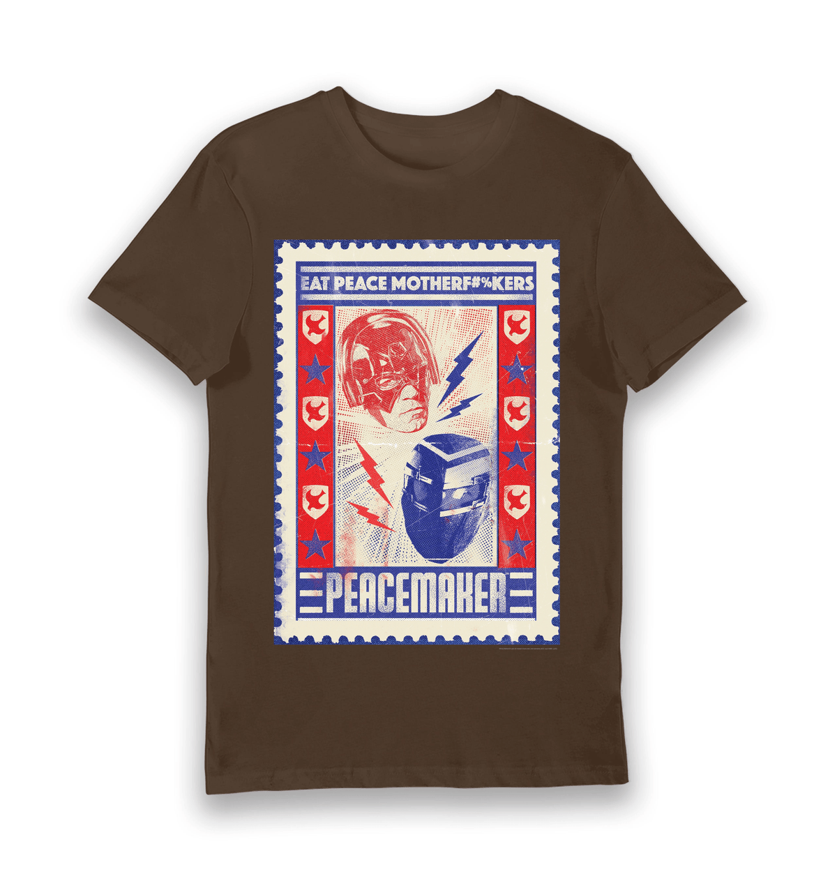 Brown Printed T-shirt Front