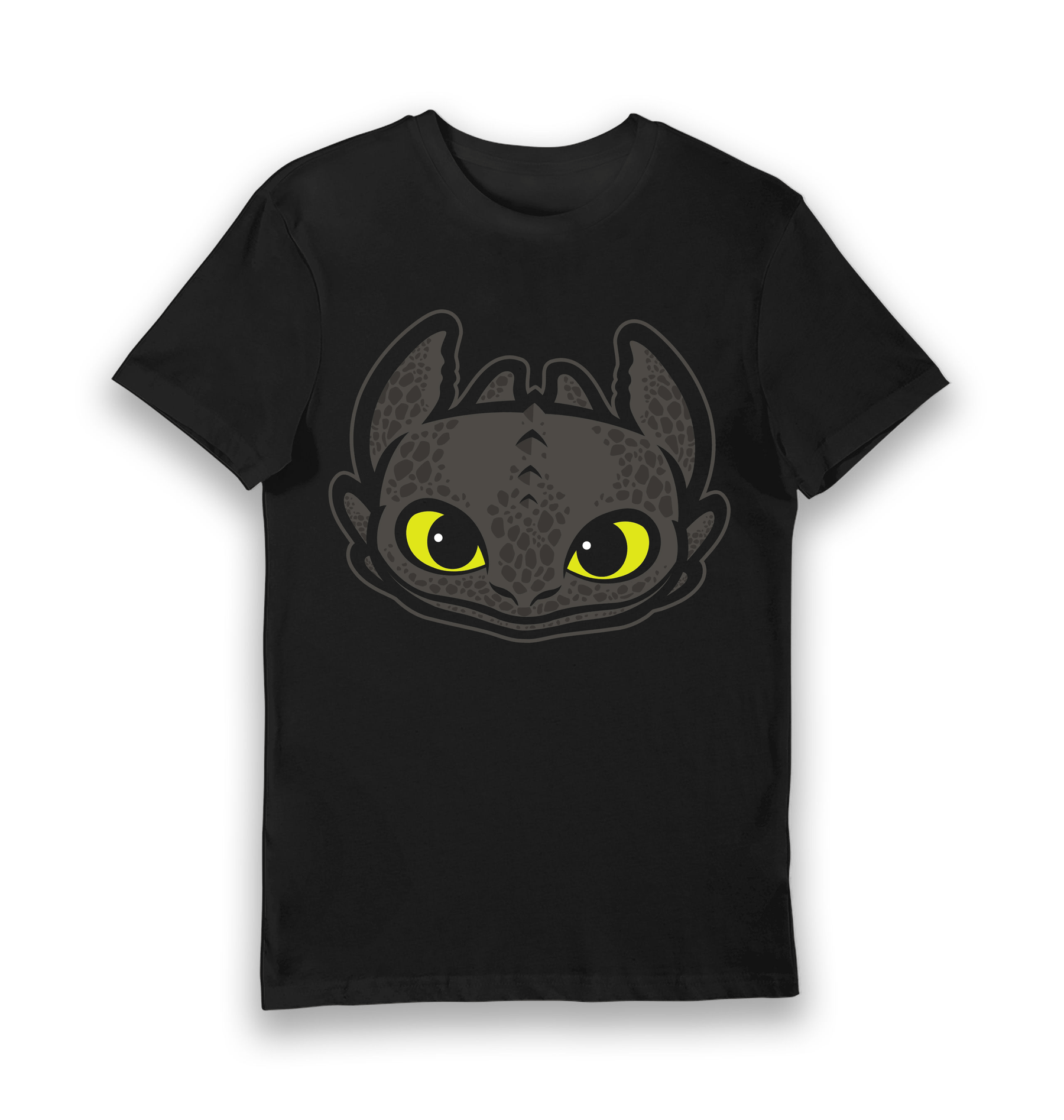 Black Printed T-shirt Front