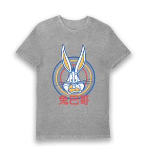 Sports Grey Printed T-shirt Front