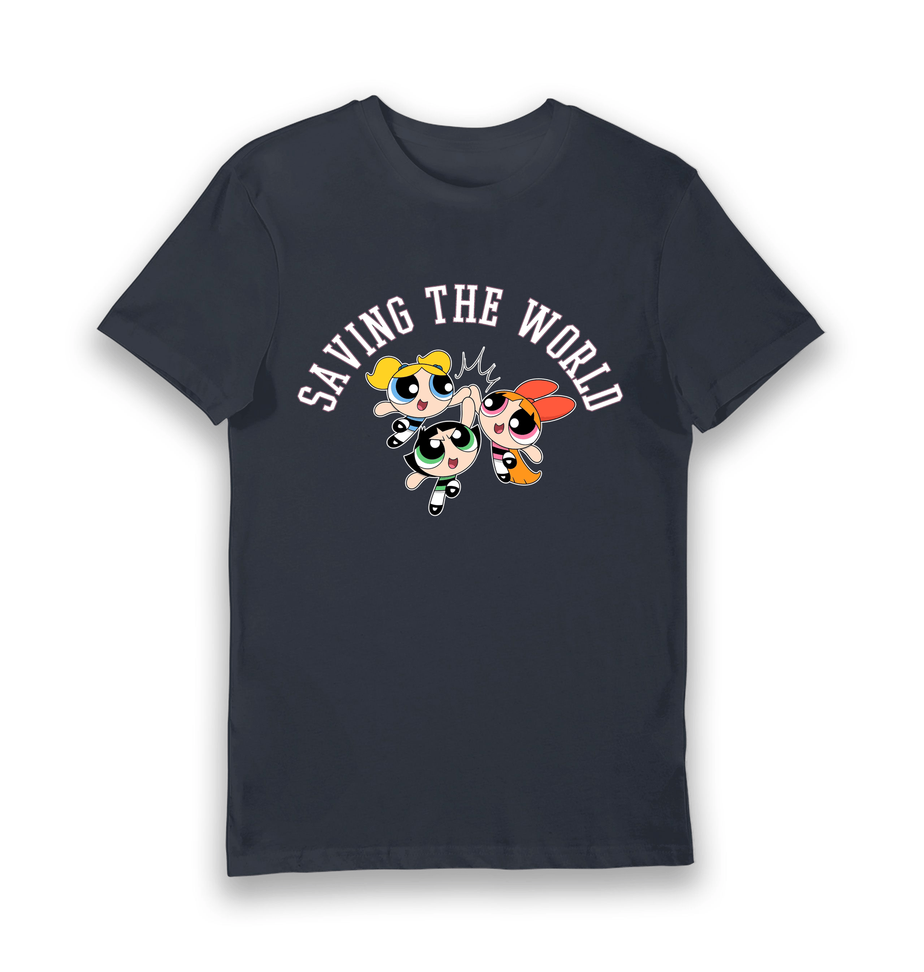 Navy Printed T-shirt Front