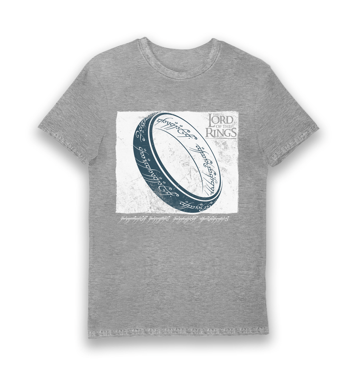 Sports Grey Printed T-shirt Front