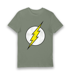 Khaki Printed T-shirt Front