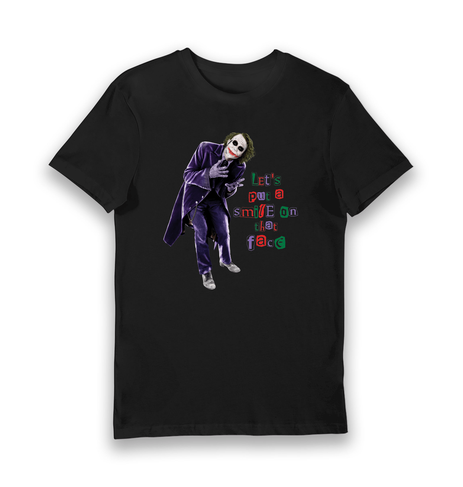 Black Printed T-shirt Front