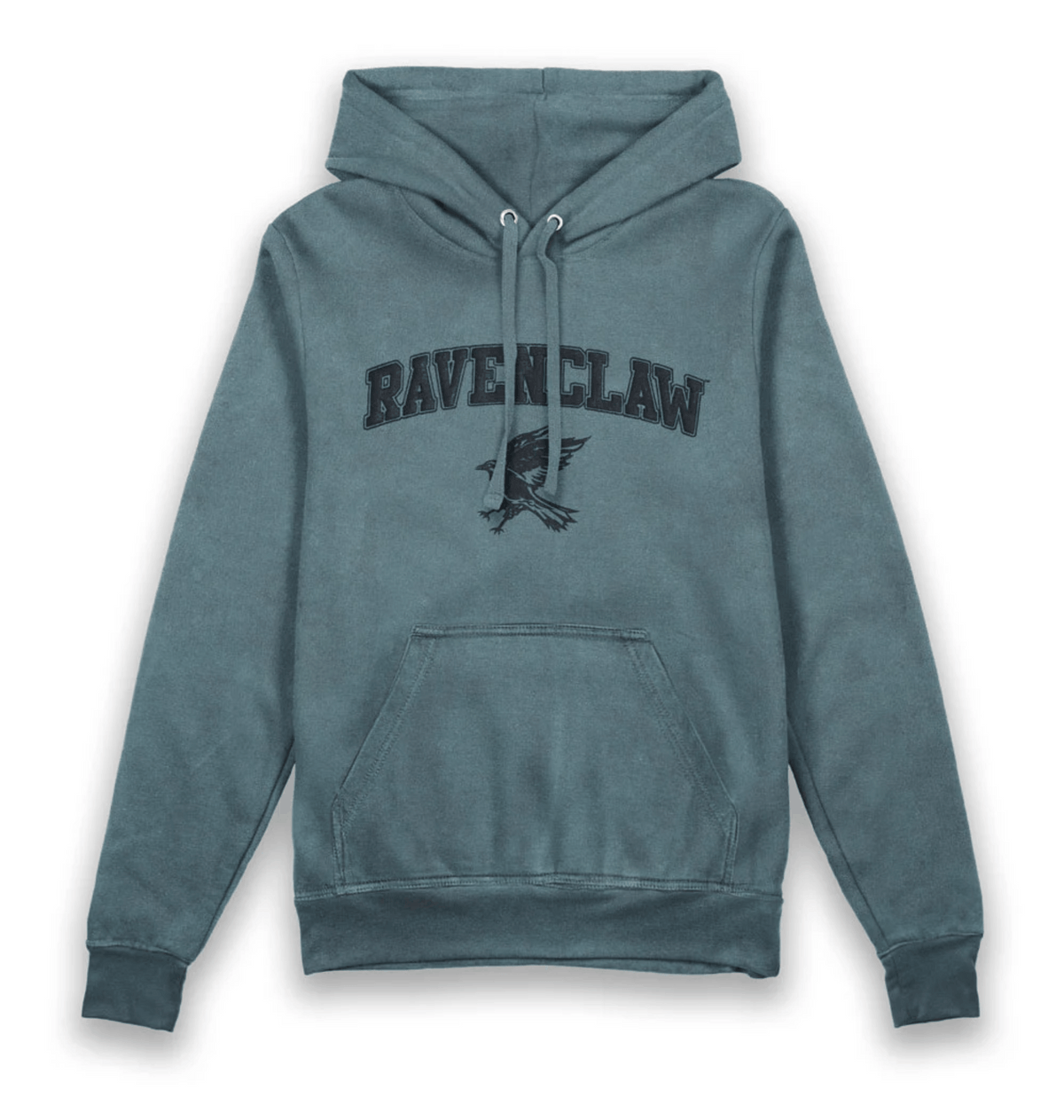 Blue Printed Hoody Front