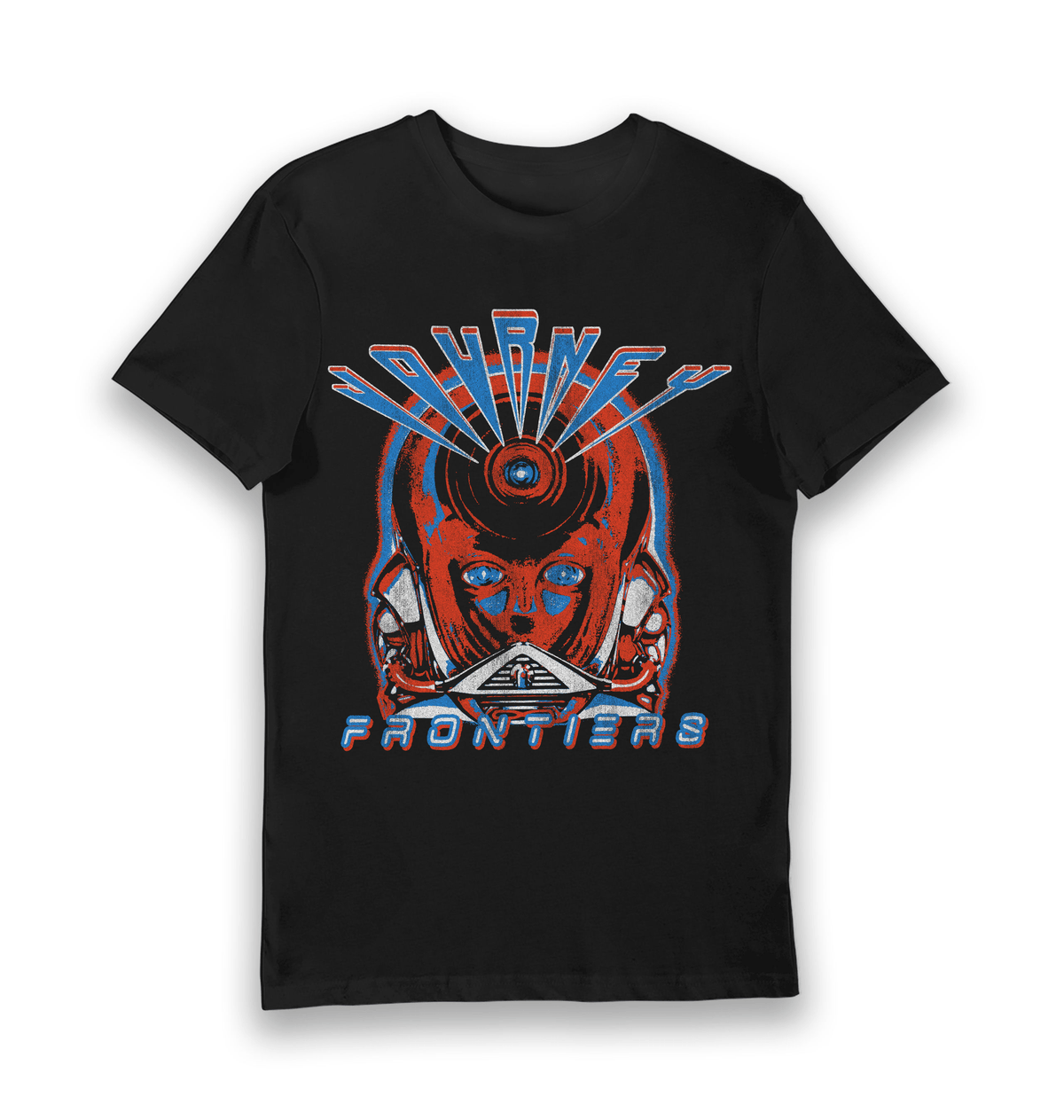 Black Printed T-shirt Front