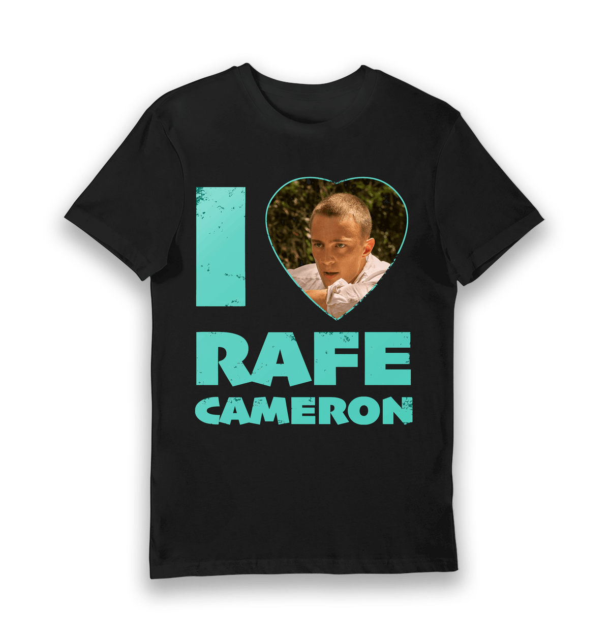 Black Printed T-shirt Front