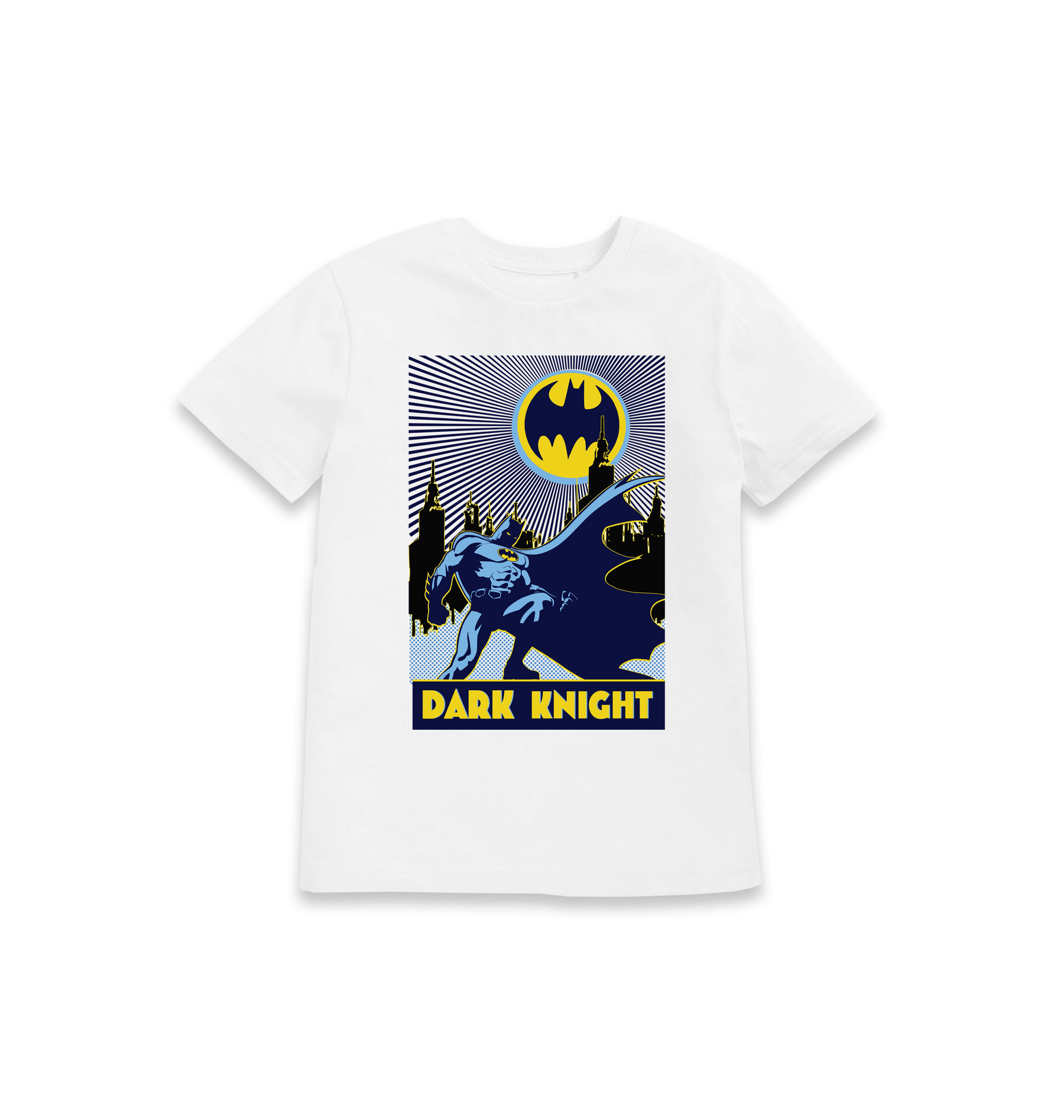 White Printed Kids T-Shirt Front