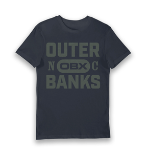 Navy Printed T-shirt Front