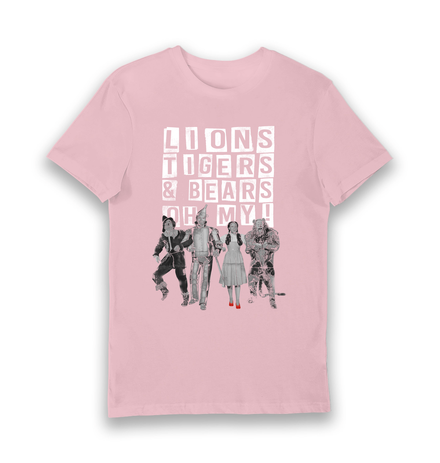 Pink Printed T-shirt Front