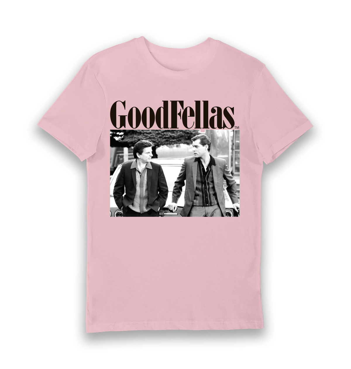 Pink Printed T-shirt Front