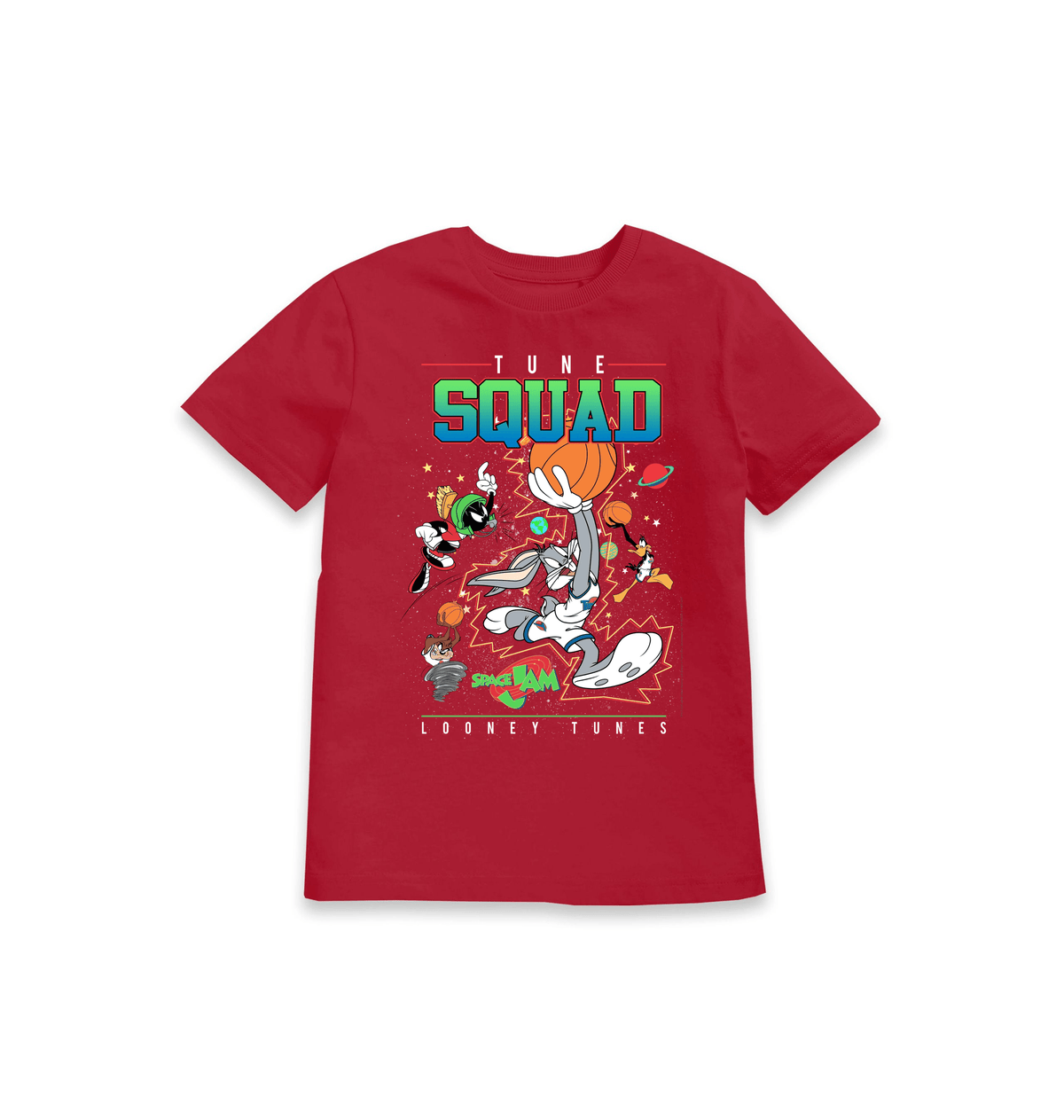 Red Printed Kids T-Shirt Front