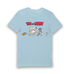 Light Blue Printed T-shirt Front