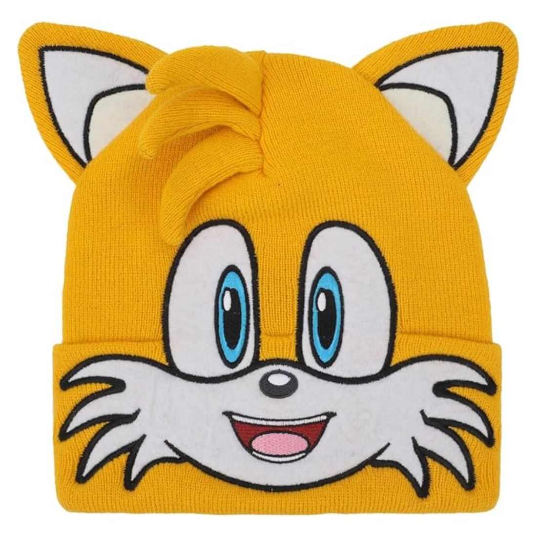 Sonic the Hedgehog Tails Youth Beanie and Gloves Set with 3D Ears