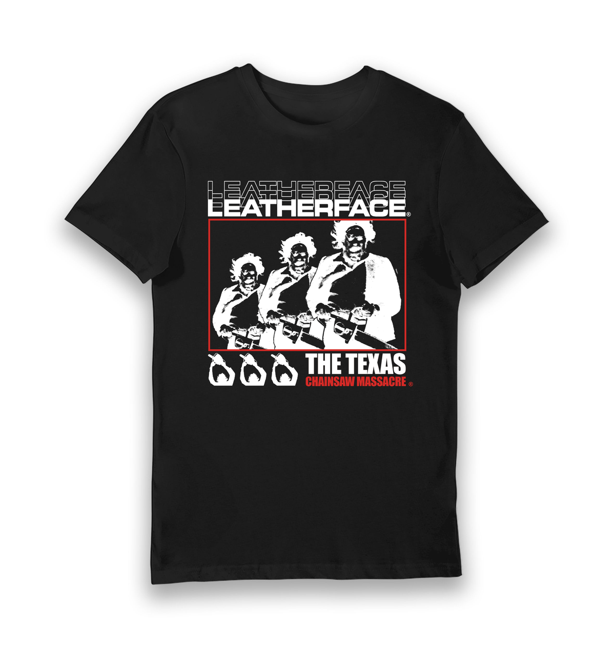 Black Printed T-shirt Front