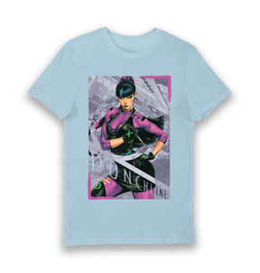 Light Blue Printed T-shirt Front