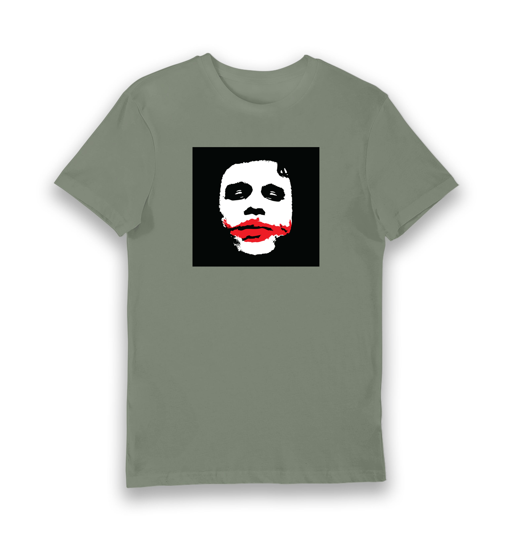 Khaki Printed T-shirt Front