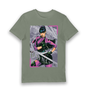 Khaki Printed T-shirt Front