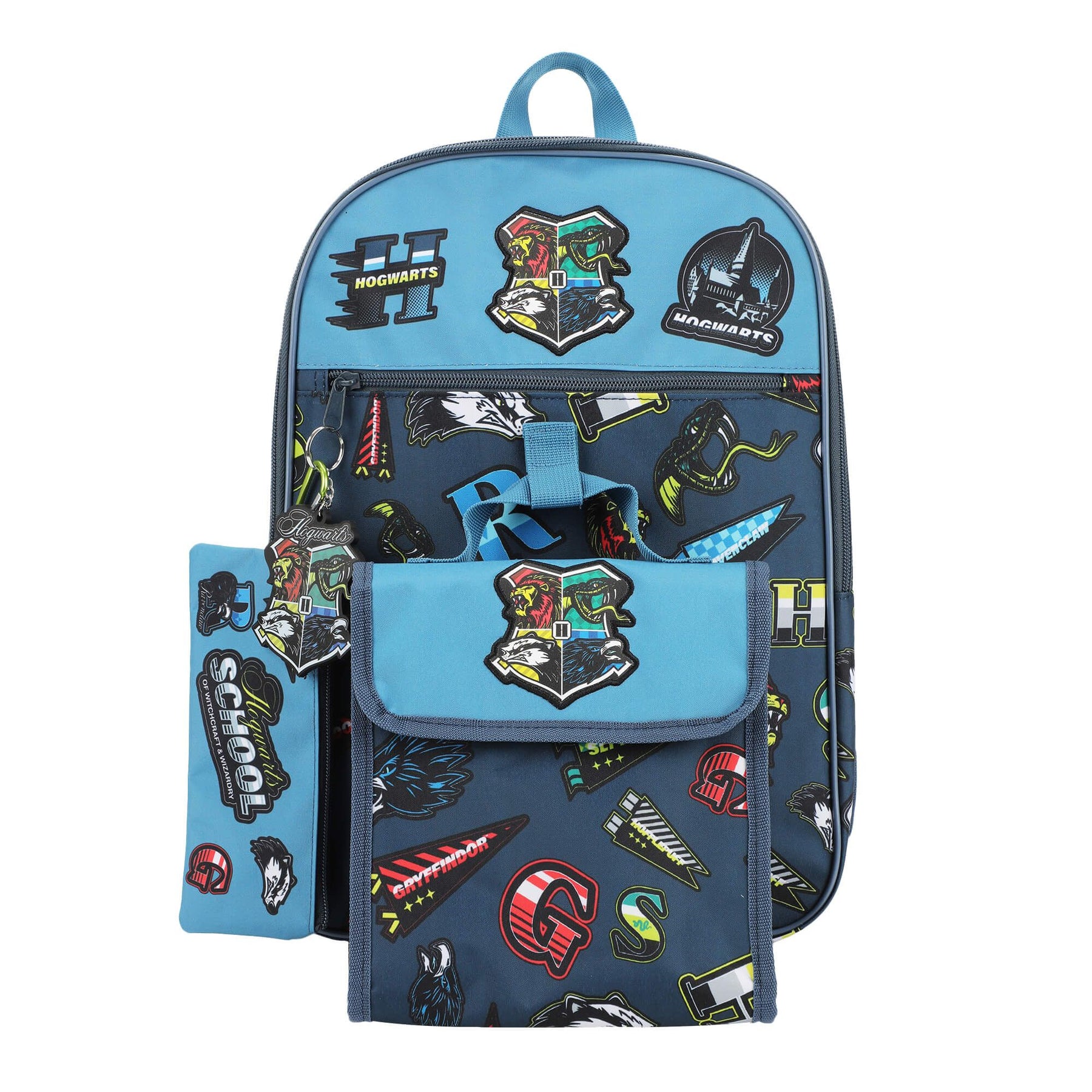 Blue Backpacks Front