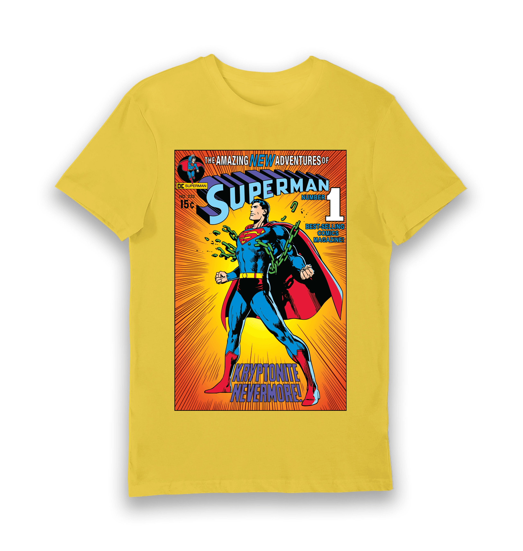 Yellow Printed T-shirt Front