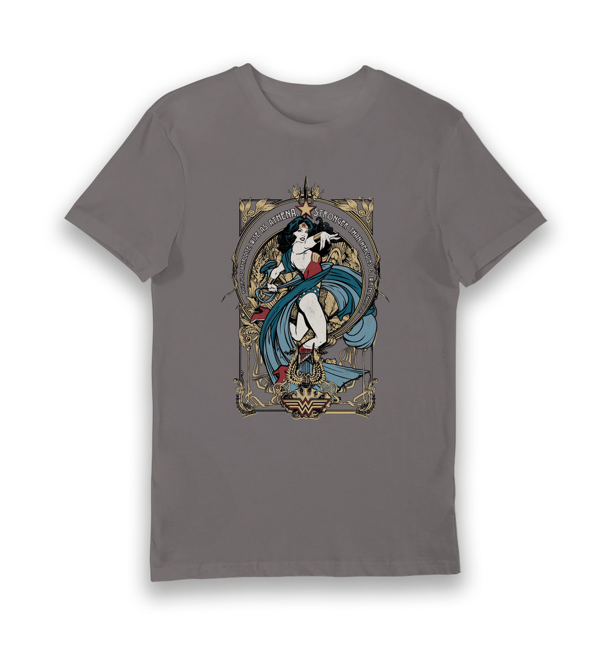 Charcoal Printed T-shirt Front