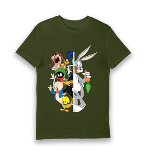 Forest Green Printed T-shirt Front