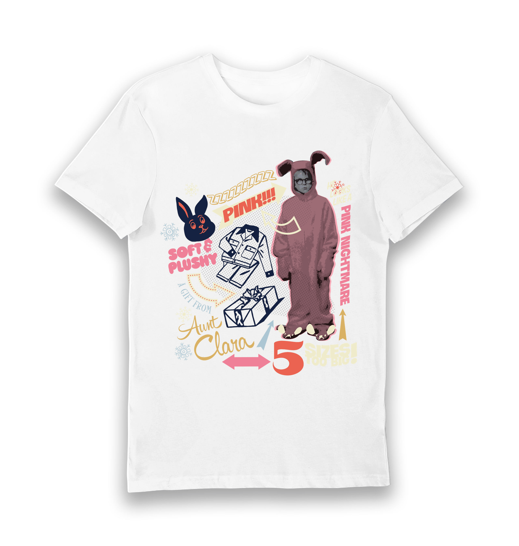 White Printed T-shirt Front