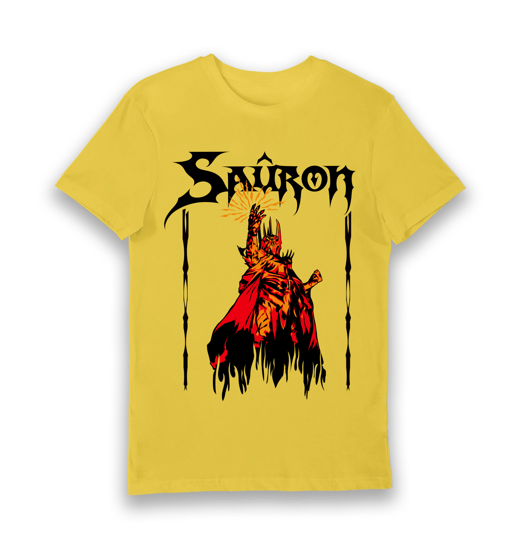Yellow Printed T-shirt Front