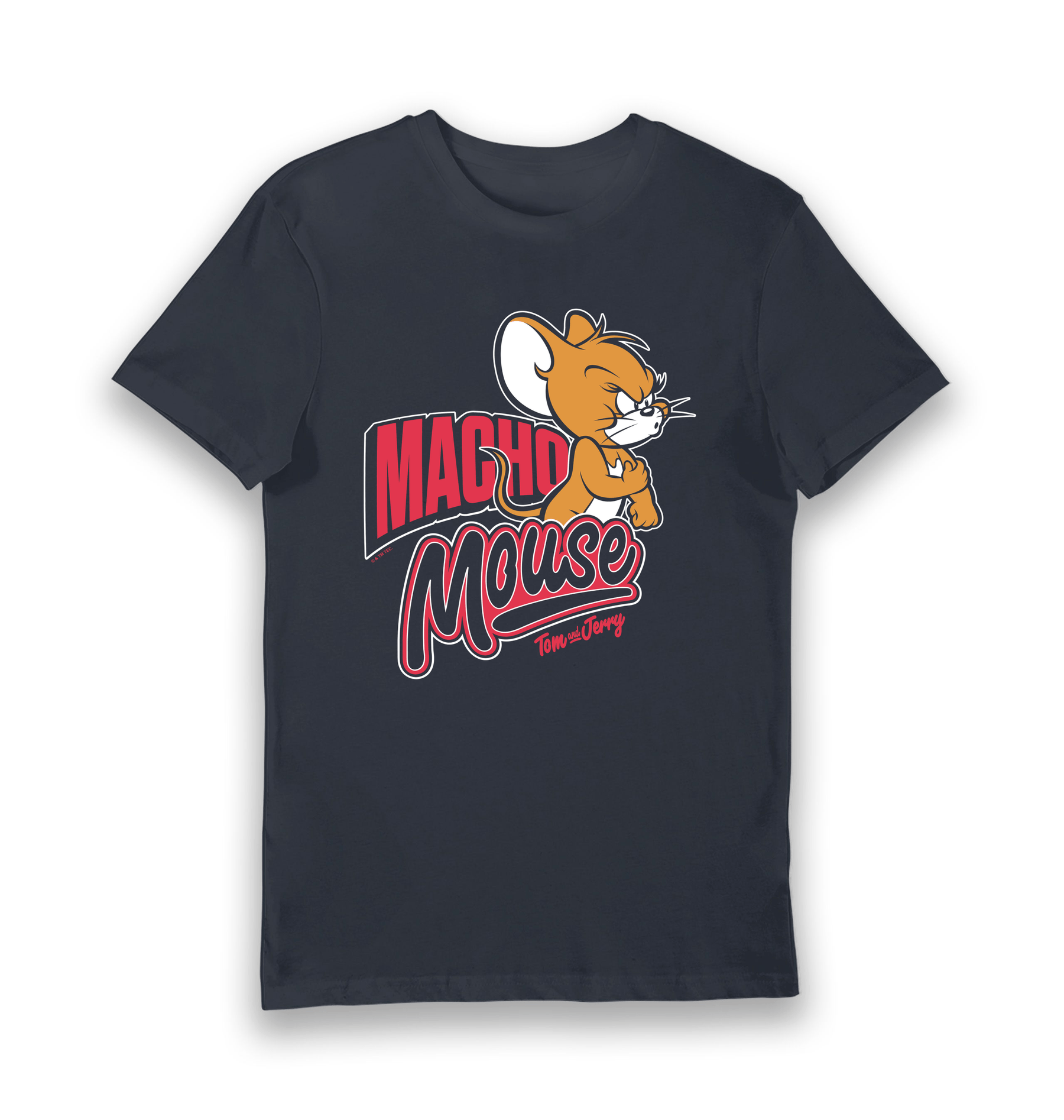 Navy Printed T-shirt Front
