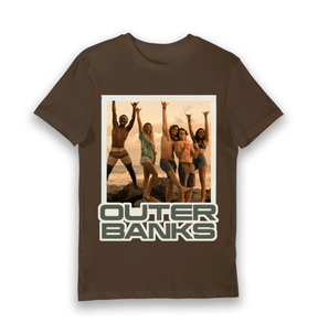 Brown Printed T-shirt Front