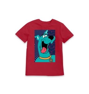 Red Printed Kids T-Shirt Front