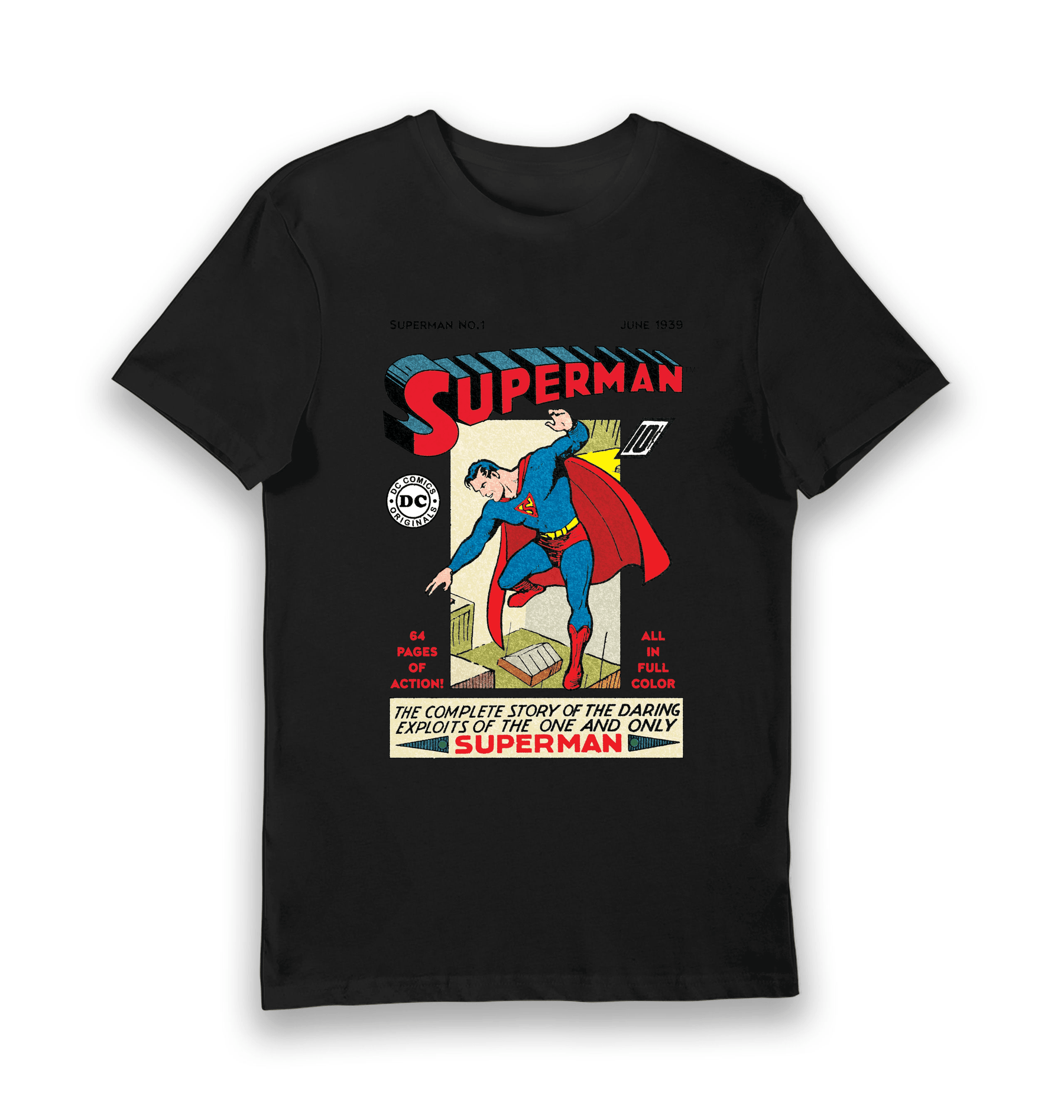 Black Printed T-shirt Front