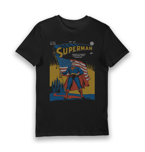 Black Printed T-shirt Front