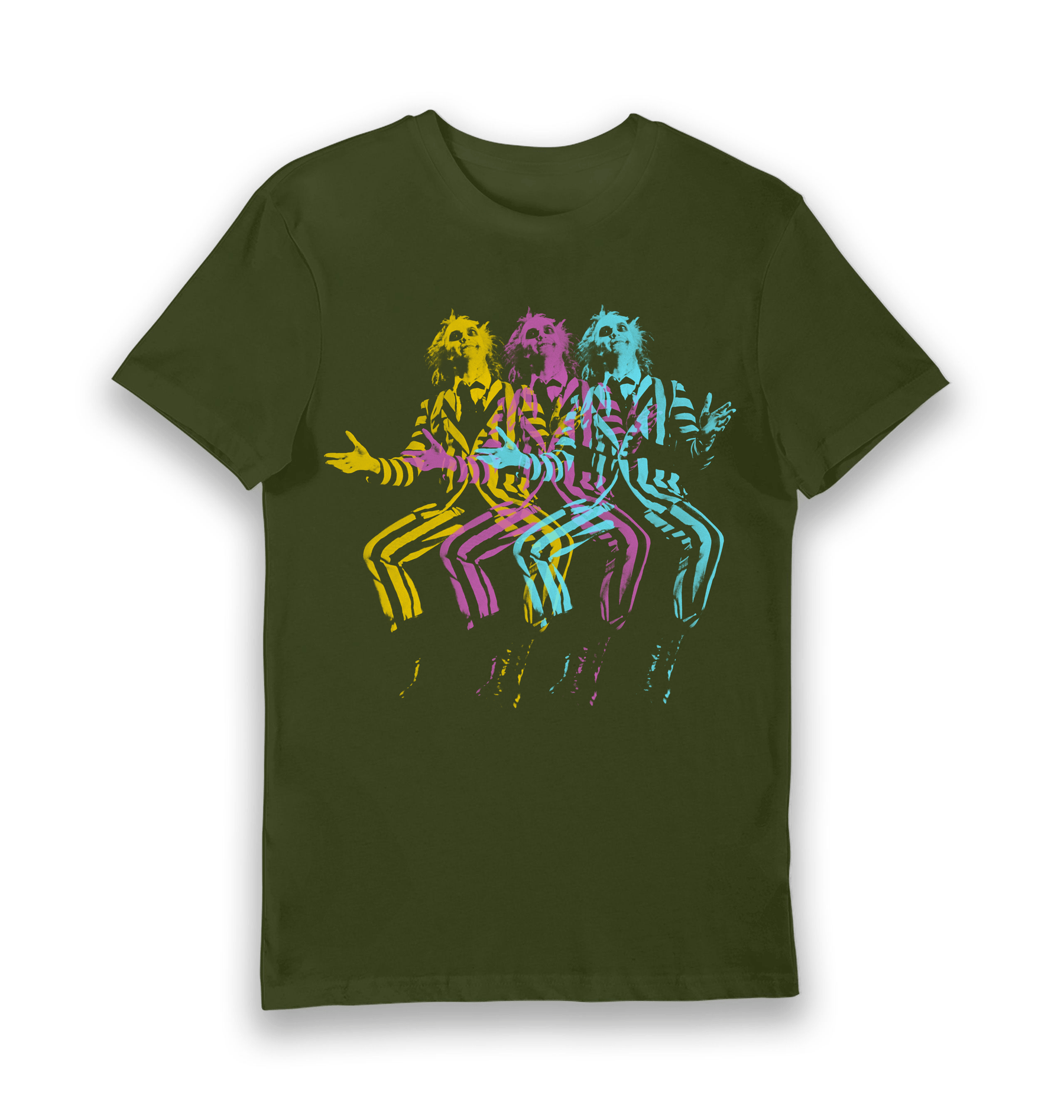 Forest Green Printed T-shirt Front
