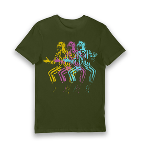 Forest Green Printed T-shirt Front