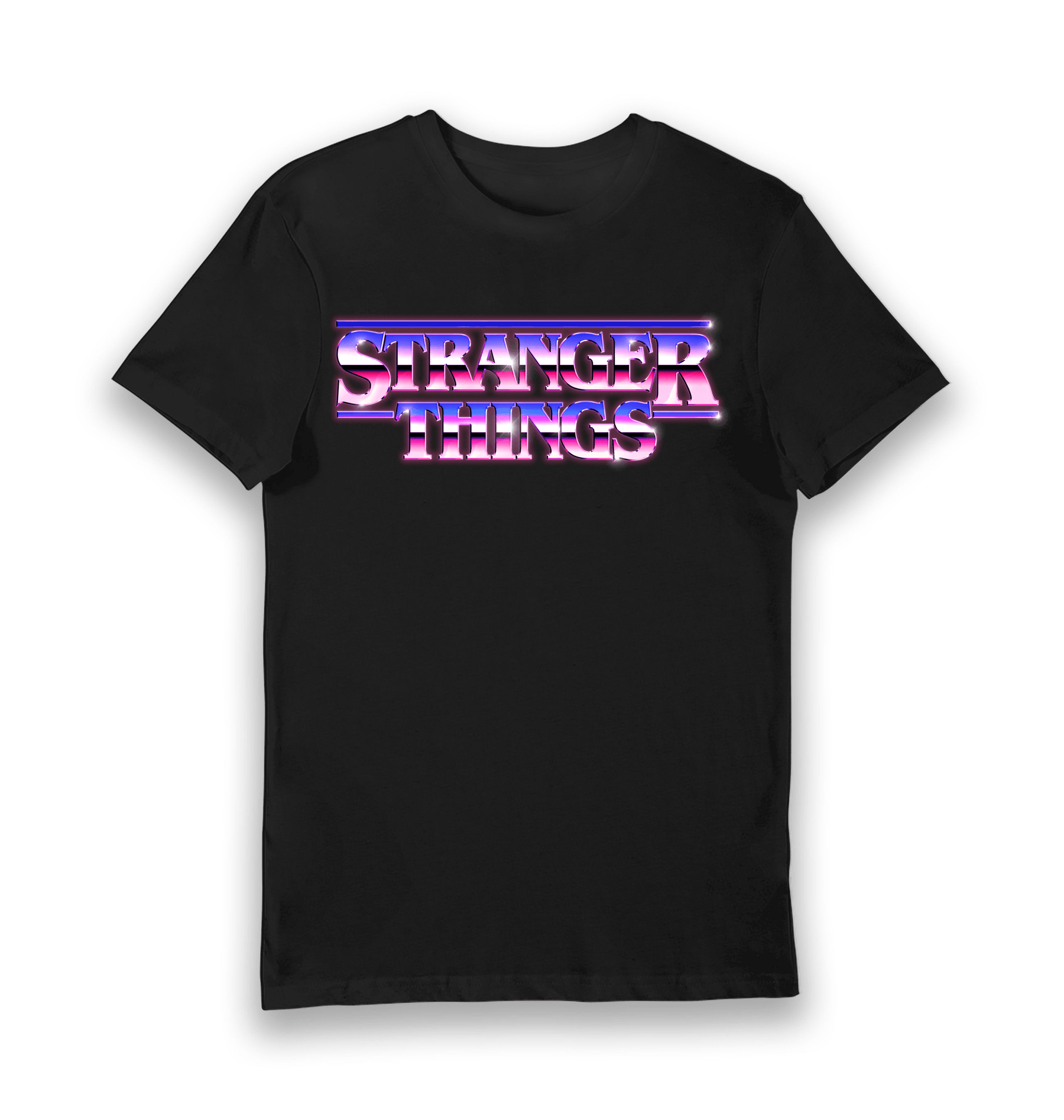 Black Printed T-shirt Front