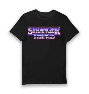 Black Printed T-shirt Front