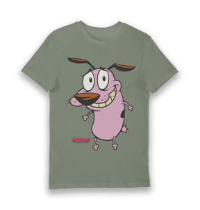 Khaki Printed T-shirt Front