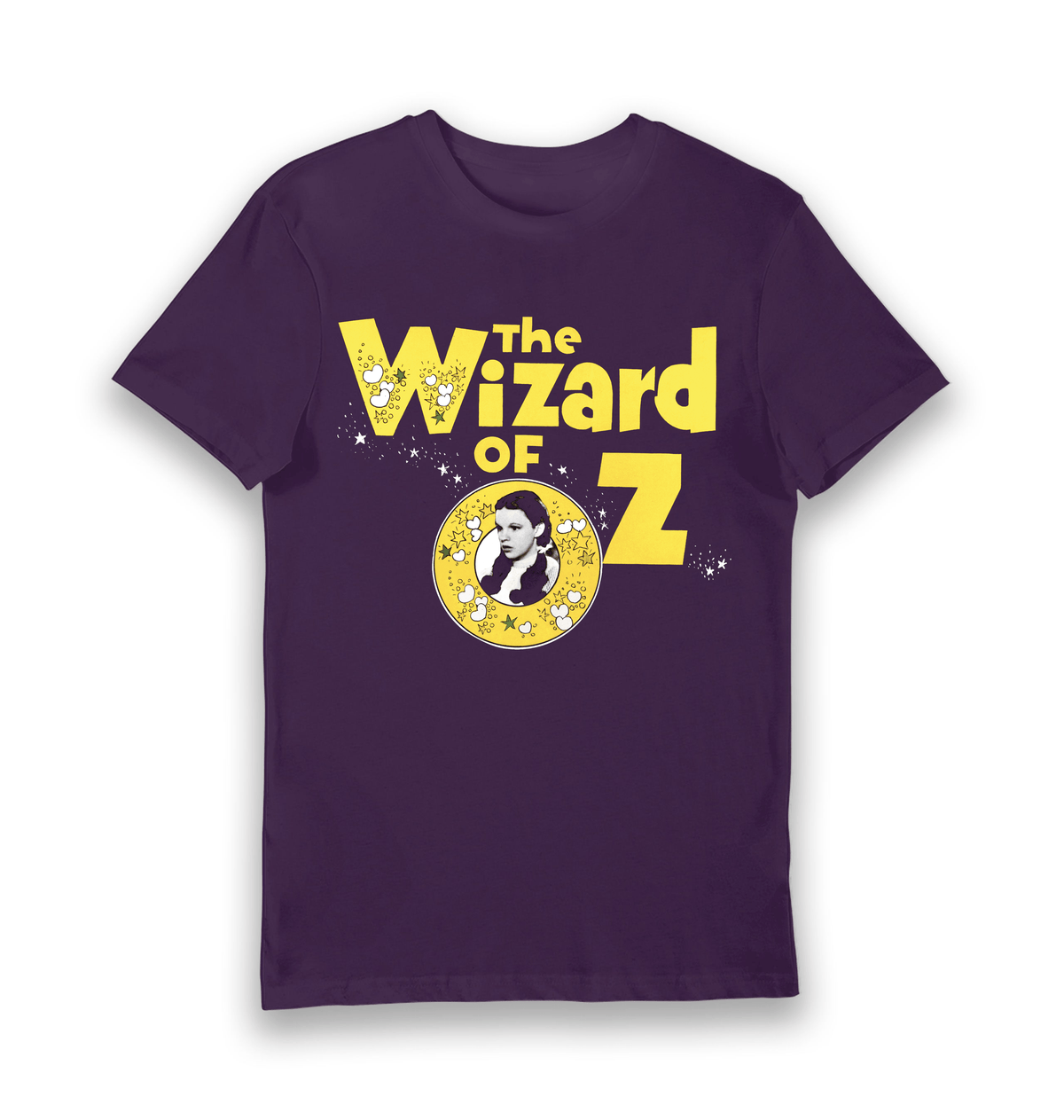 Purple Printed T-shirt Front