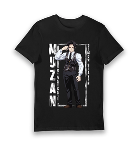 Black Printed T-shirt Front