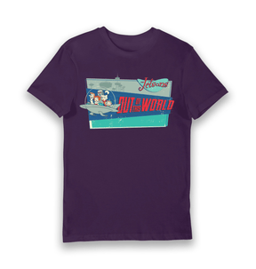 Purple Printed T-shirt Front
