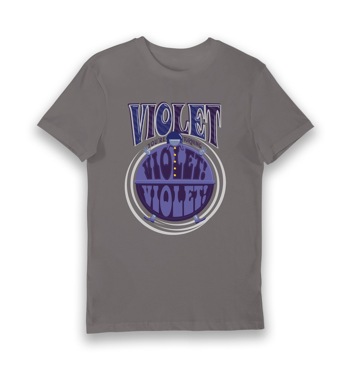 Charcoal Printed T-shirt Front